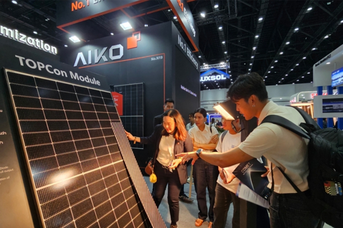 AIKO จัดทัพโซลาร์เซลล์โชว์นวัตกรรมใหม่ล่าสุด ในงาน ASIA Sustainable Energy Week 2025